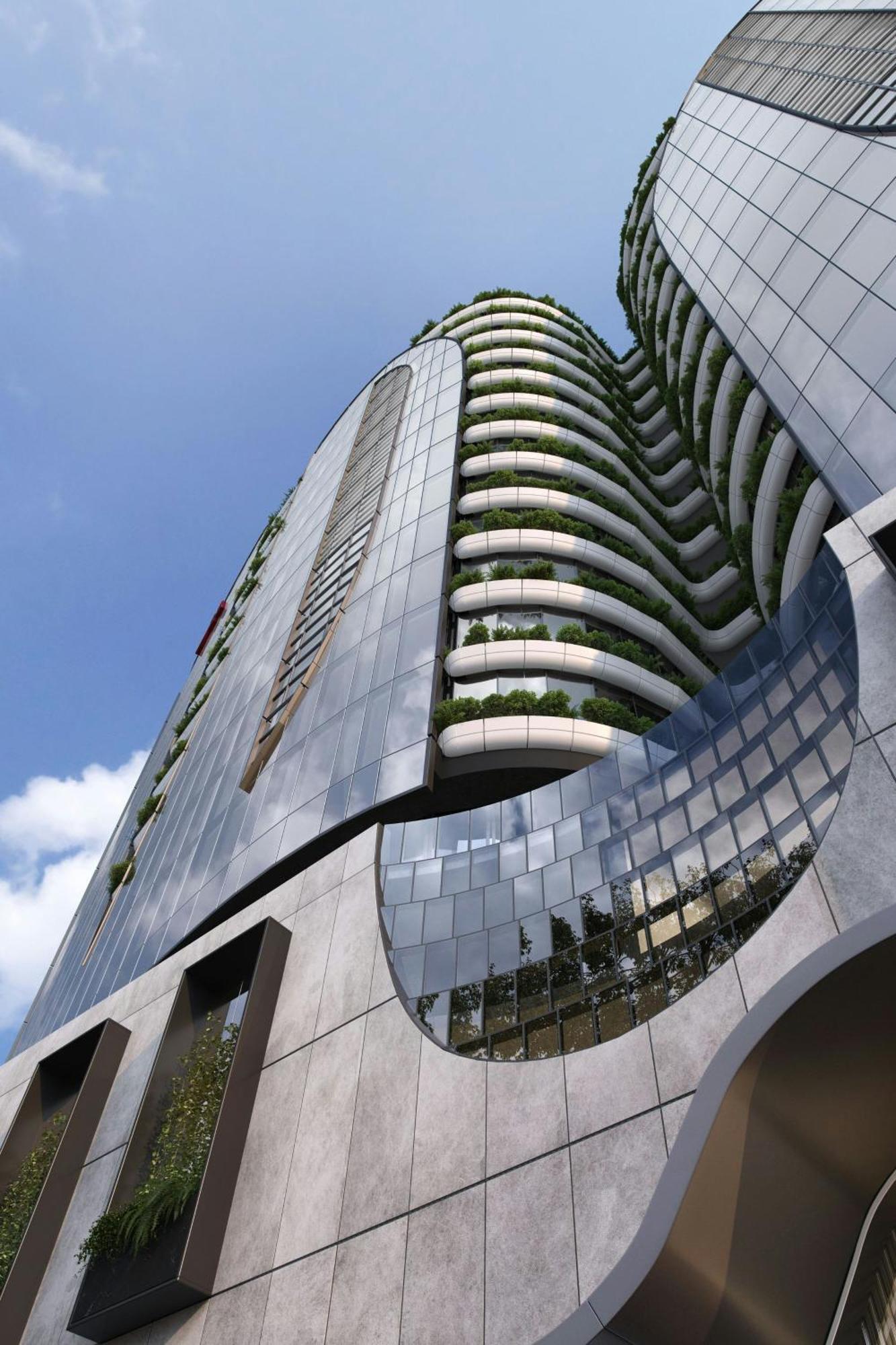 Melbourne Marriott Hotel Docklands Eksteriør bilde The proposed One River North